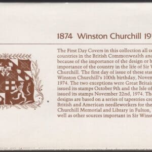 Alternative view of SIR WINSTON CHURCHILL 1874-1974 100 YEAR (20) COVER BOXED COLLECTION