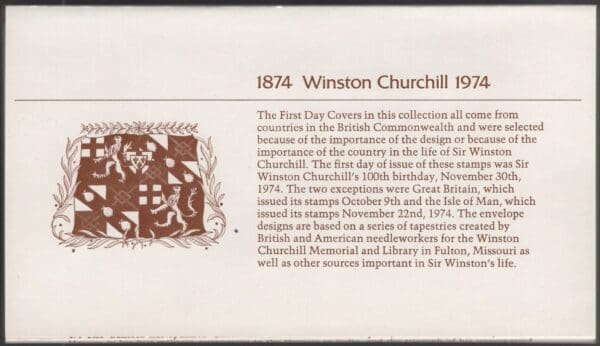 SIR WINSTON CHURCHILL 1874-1974 100 YEAR (20) COVER BOXED COLLECTION - Image 2