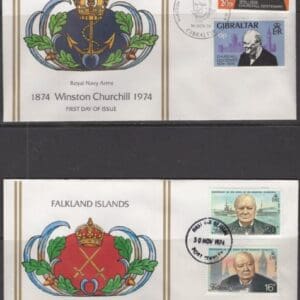 SIR WINSTON CHURCHILL 1874-1974 100 YEAR (20) COVER BOXED COLLECTION - Image 11