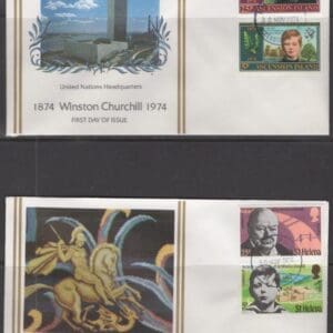 SIR WINSTON CHURCHILL 1874-1974 100 YEAR (20) COVER BOXED COLLECTION - Image 12