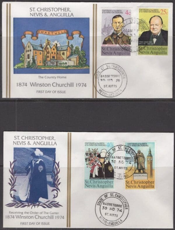 SIR WINSTON CHURCHILL 1874-1974 100 YEAR (20) COVER BOXED COLLECTION - Image 14