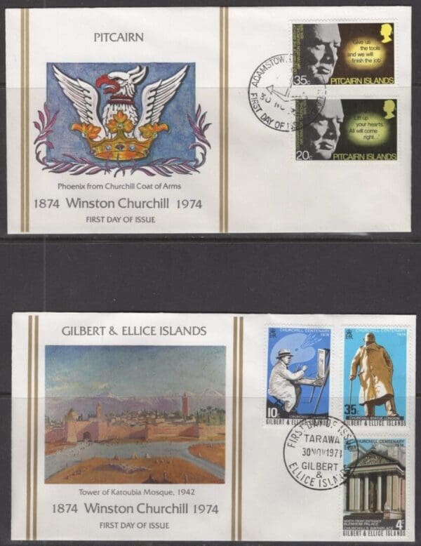 SIR WINSTON CHURCHILL 1874-1974 100 YEAR (20) COVER BOXED COLLECTION - Image 17