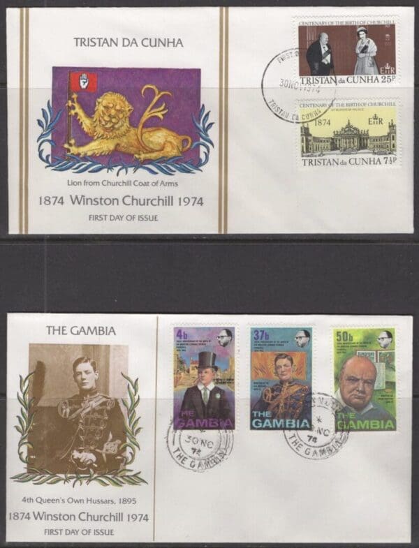 SIR WINSTON CHURCHILL 1874-1974 100 YEAR (20) COVER BOXED COLLECTION - Image 18