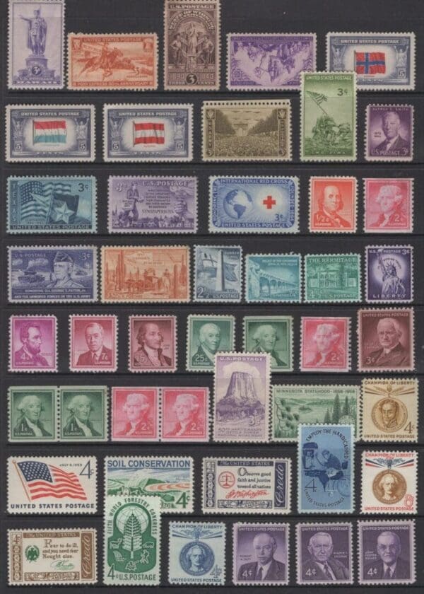 (160) ASSORTED U.S. MINT SINGLES LOT *** SEE SCANS FOR ACTUAL STAMPS YOU WILL RECEIVE ***