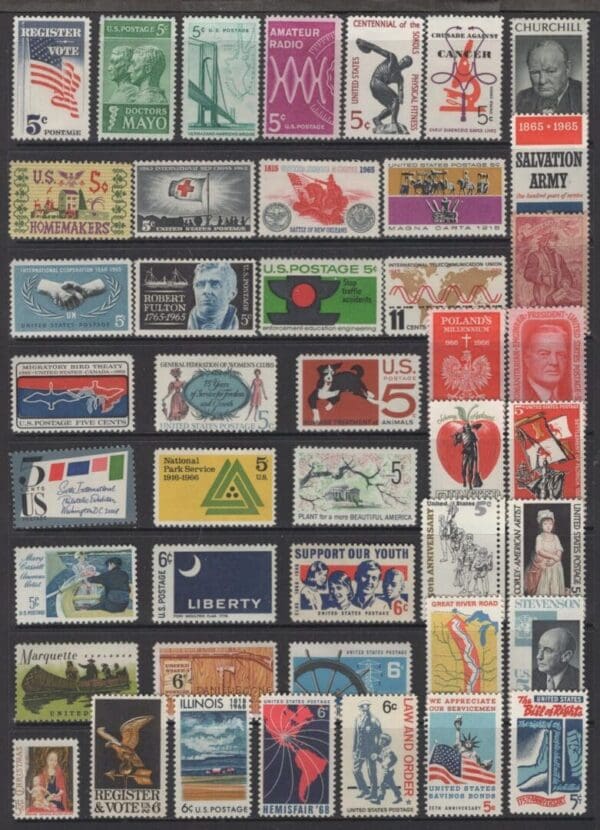 (160) ASSORTED U.S. MINT SINGLES LOT *** SEE SCANS FOR ACTUAL STAMPS YOU WILL RECEIVE *** - Image 3