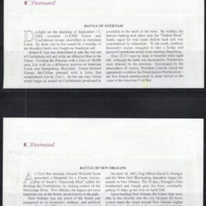 Alternative view of MILITARY HISTORY FIRST DAY COVER SET of (10) COVERS by FLEETWOOD