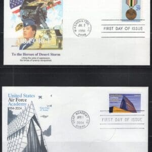 MILITARY HISTORY FIRST DAY COVER SET of (10) COVERS by FLEETWOOD - Image 3