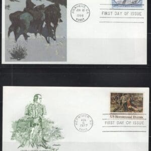 MILITARY HISTORY FIRST DAY COVER SET of (10) COVERS by FLEETWOOD - Image 9