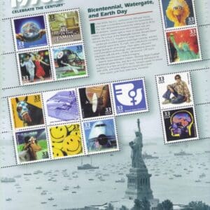 Scott# 3189 CELEBRATE THE CENTURY 1970'S SOUVENIR SHEET (15) MNH