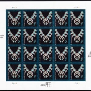 Scott# 3752 "NAVAJO NECKLACE" 2006 MNH FULL SHEET (20)
