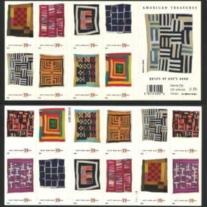 Scott# 4089-98 (4098b) "QUILTS of GEE'S BEND" MNH UNFOLDED BOOKLET PANE (20)