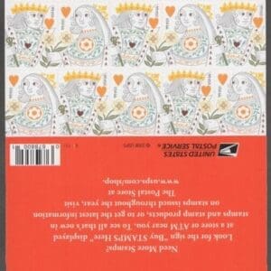 Scott# 4404-05 "KING & QUEEN of HEARTS" UNFOLDED BOOKLET PANE (20)