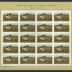 Scott# 4473 "WINSLOW HOMER-BOYS IN A PASTURE" MNH FULL SHEET (20)