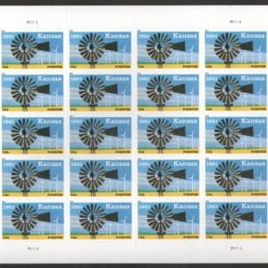 Scott# 4493 "KANSAS STATEHOOD" MNH FULL SHEET(20) NICELY CENTERED