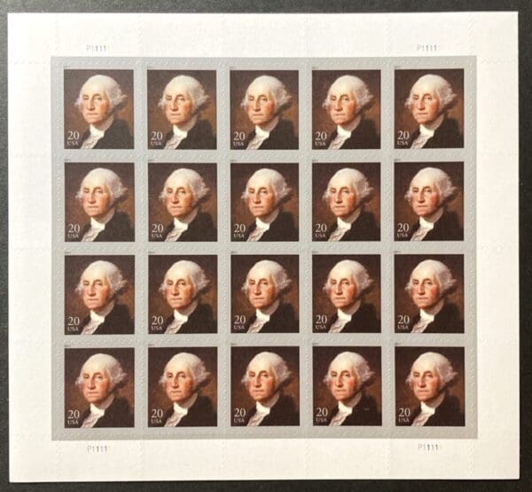 Scott# 4504 "GEORGE WASHINGTON" MNH S/A FULL SHEET (20)