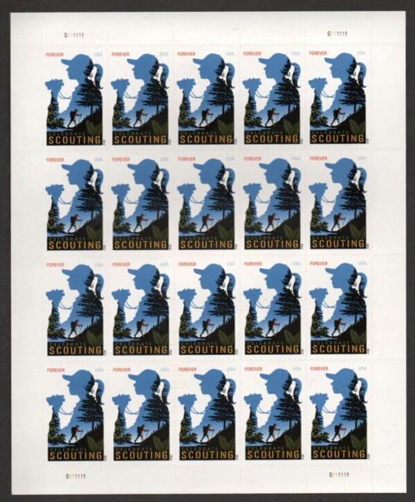 Scott# 4691 "CELEBRATE SCOUTING" MNH FULL SHEET (20) NICELY CENTERED