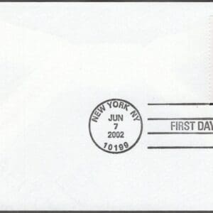 Scott# B2 "FIREFIGHTERS 9/11 TRIBUTE" SEMI-POSTAL FIRST DAY COVER