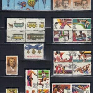 1983 COMMEMORATIVE YEAR SET (45) ISSUES AS SHOWN, MNH, NICELY CENTERED
