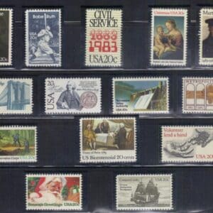 Alternative view of 1983 COMMEMORATIVE YEAR SET (45) ISSUES AS SHOWN, MNH, NICELY CENTERED