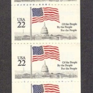 Alternative view of Scott# 2116a BK144 "FLAG OVER CAPITAL" MNH INTACT BOOKLET (5)
