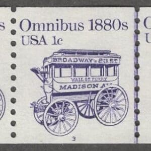 Scott# 1897 "OMNIBUS" MNH PNC5, PLATE#3 WITH LINE PAIR, NICELY CENTERED