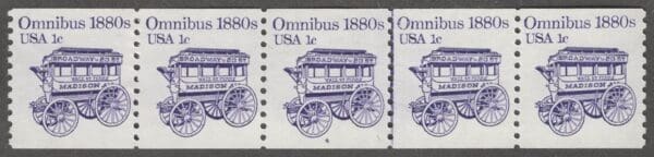 Scott# 1897 "OMNIBUS" MNH PNC5, PLATE#4 WITH LINE PAIR, NICELY CENTERED