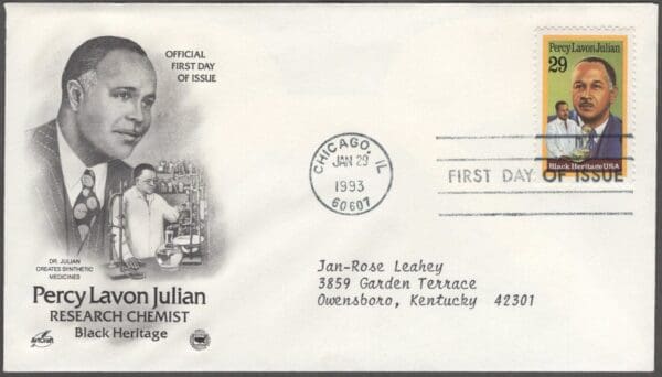 Scott# 2746 "PERCY LAVON JULIAN - SCIENTIST" ARTCRAFT FIRST DAY COVER