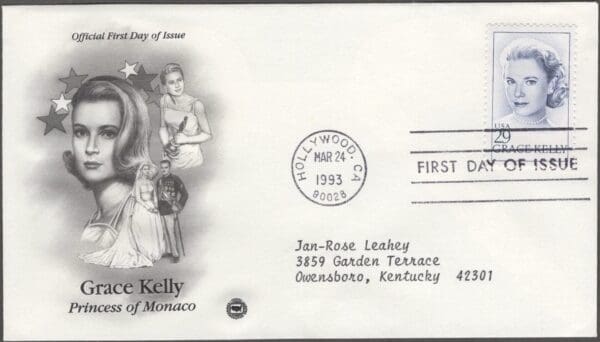 Scott# 2749 "GRACE KELLY - ACTRESS - PRINCESS" PCS FIRST DAY COVER