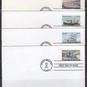 Scott# 4548-51 "MERCHANT MARINE" COMPLETE SET (4) UNADDRESSED FIRST DAY COVERS