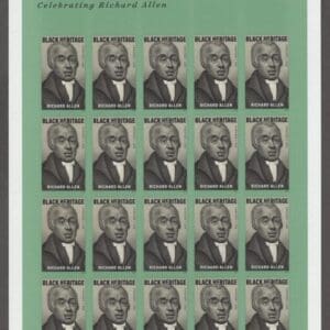 Scott# 5056 "BISHOP RICHARD ALLEN" MNH SHEET (20) NICELY CENTERED