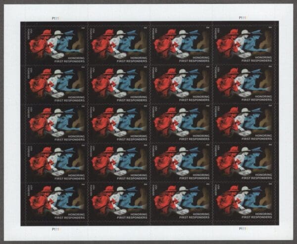 Scott# 5316 "FIRST RESPONDERS" MNH FULL SHEET(20) NICELY CENTERED