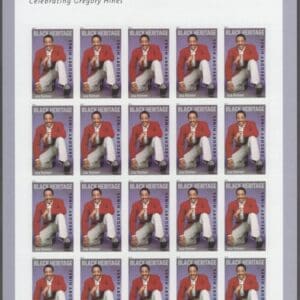 Scott# 5349 "GREGORY HINES - DANCER" MNH FULL SHEET (20)