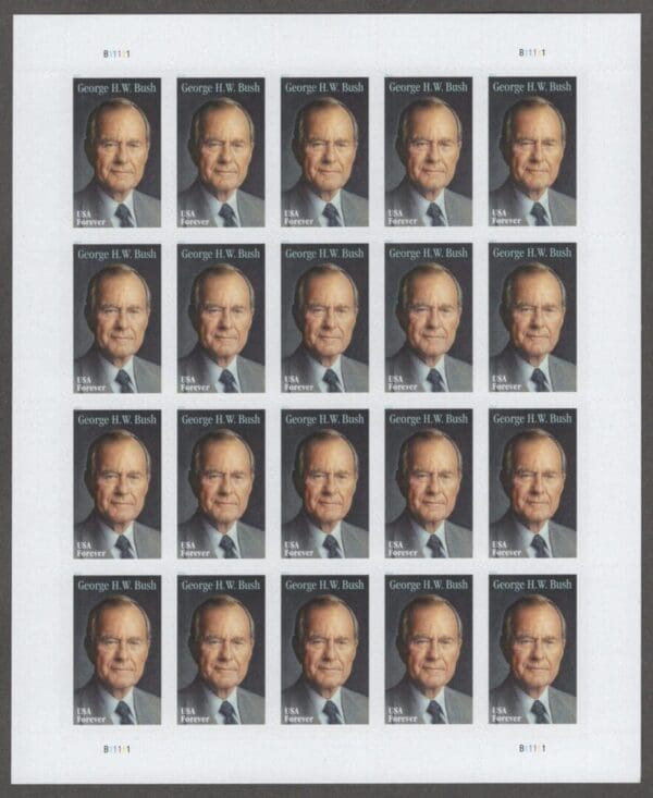 Scott# 5393 "GEORGE H W BUSH" MNH FULL SHEET (20) NICELY CENTERED