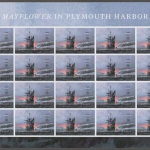 Scott# 5524 "MAYFLOWER in PLYMOUTH HARBOR" MNH FULL SHEET (20)