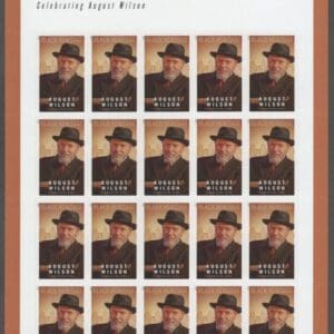 Scott# 5555 "AUGUST WILSON" MNH FULL SHEET (20) NICELY CENTERED