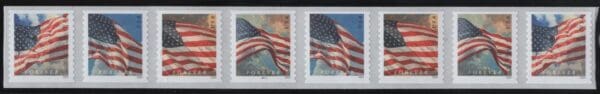 Scott# 5887-90 (5882a) "2024 FLAGS" APU MNH PNC(8) PLATE #P1111 WITH SPACES