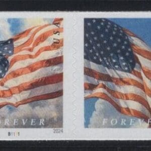 Scott# 5883-5186 "2024 FLAGS" BCA MNH PNC(8) PLATE #B1111