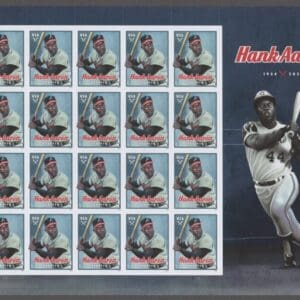 Scott# 5908 "HANK AARON" MNH FULL SHEET (20) NICELY CENTERED