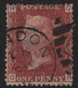 GREAT BRITAIN QUEEN VICTORIA PENNY RED WITH LONDON CDS CANCEL