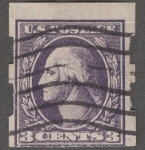Scott# 535 "WASHINGTON" USED, SCHERMACK TYPE III, FLAG CANCEL, NICELY CENTERED