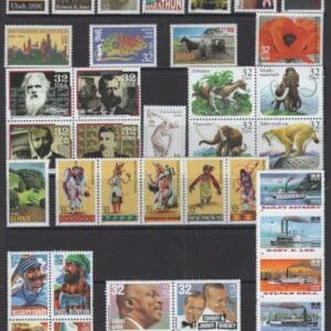 1996 COMMEMORATIVES YEAR SET (90) ISSUES, MNH, NICELY CENTERED