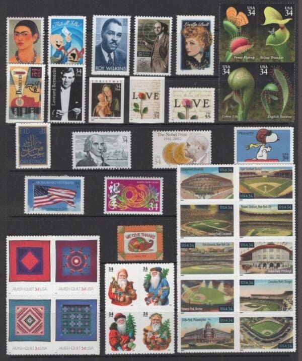 2001 COMMEMORATIVE YEAR SET (76) ISSUES * SEE ALL SCANS *