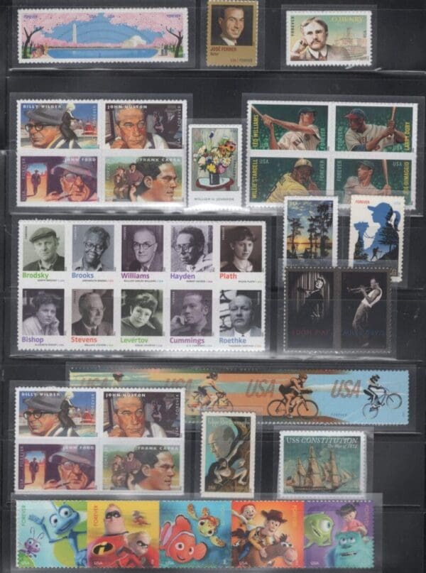 2012 COMMEMORATIVES YEAR SET (69) ISSUES, MNH *WITH BONUS MOUNTS*