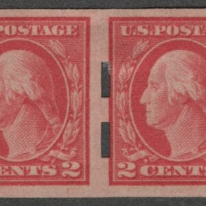 Scott# 482 "WASHINGTON" MINT SCHERMACK TYPE III PAIR, NICELY CENTERED