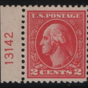 Scott# 528B "WASHINGTON" MNH TYPE VII PLATE # SINGLE, NICELY CENTERED P# 13142