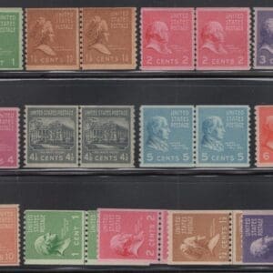 Scott# 839-851"PRESIDENTIAL SERIES" COMPLETE COIL LINE PAIRS SET (26) MNH