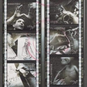 Scott# 3772 "AMERICAN FILMMAKING" USED BLOCK (10)