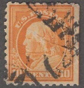 Scott# 433 "FRANKLIN" USED, LOCAL CANCEL, NICELY CENTERED
