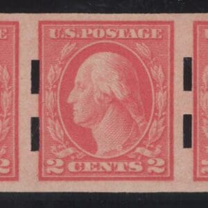 Scott# 482 "WASHINGTON" MNH SCHERMACK TYPE III STRIP (5) VERY NICELY CENTERED