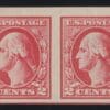 Scott# 532 WASHINGTON OFFSET TYPE IV MNH IMPERFORATE PAIR *LOOK*